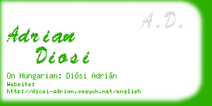 adrian diosi business card